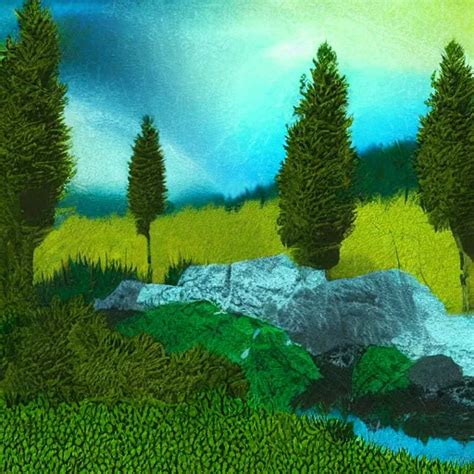 A Landscape Digital Art Stable Diffusion OpenArt