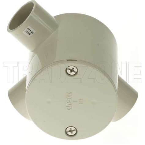 Clipsal 25mm 3 Way Deep Round Junction Box 240253d Gy Conduit