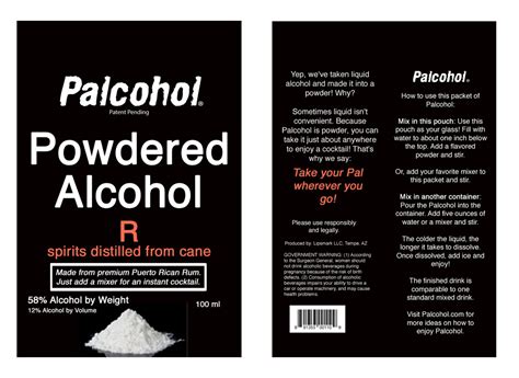 Palcohol Powdered Alcohol Is Coming To A Liquor Store Near You You