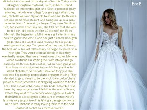 Eric S Transgender Captions Michelle S Dream Wedding 913