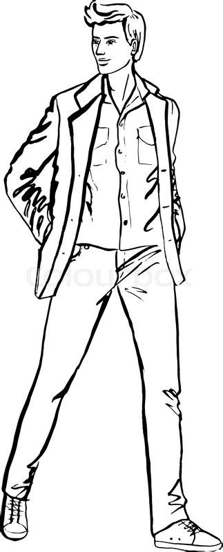 Male Drawing Outline At Getdrawings Free Download