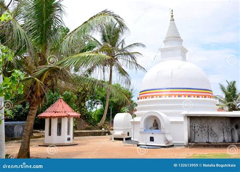 Beautiful Landscape The Buddha Temple In Sri Lanka Stock Image Image