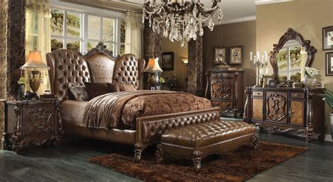 65.00w x 57.00h x 85.00d dresser & mirror: Versailles Queen Bed 21100Q | King bedroom sets, Master ...