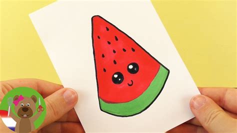 Watermeloen Diy Kawaii Tekenen Schattige Watermeloen Zelf Maken