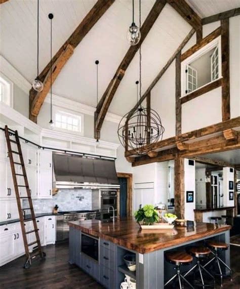 From coffered to trey, rustic wood beams, modern skylights and beyond, discover the top 75 best kitchen ceiling ideas. Top 70 Best Vaulted Ceiling Ideas - High Vertical Space ...