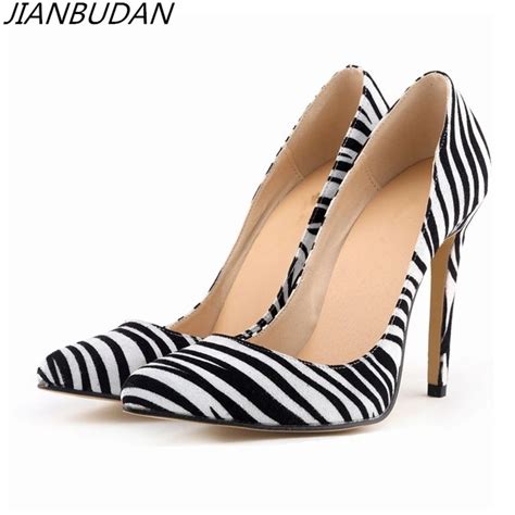 jianbudan sexy mature women s high heels shoes leopard elegant high heeled pumps 11cm high heel