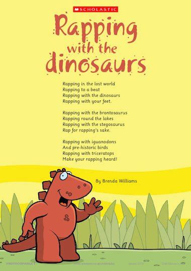 This list of new poems is composed of the works of modern poets on poetrysoup. Rap and list poems - Primary KS1 teaching resource - Scholastic