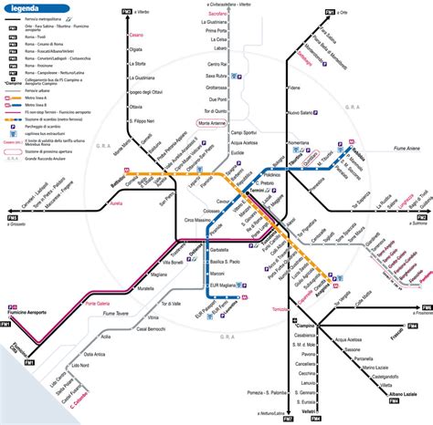 Rome Public Transport Guide Metro Map Rome Subway Map