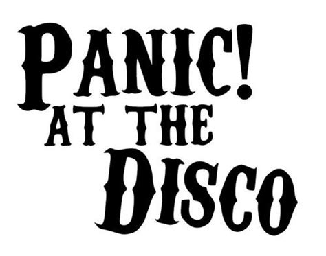 Panic At The Disco Logo Die Cut Decal Laptop Bumper Window Sticker
