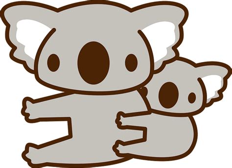 Koalas Mother And Baby Clipart Free Download Transparent Png