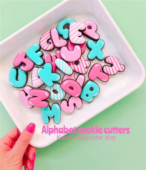Alphabet Cookie Cutters Uppercase Standard Design Etsy