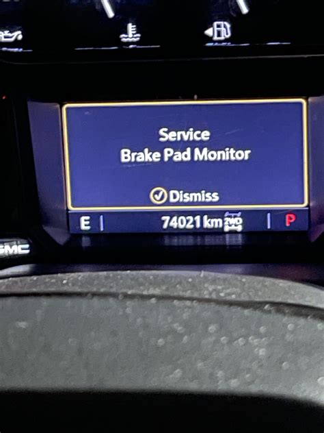 Service brake pad monitor system : r/gmcsierra