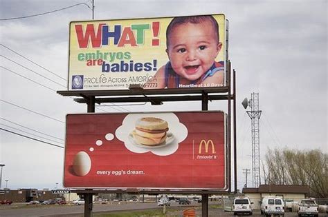 Ad Placement Fail Pro Life Ad Beside Mcdonalds Breakfast