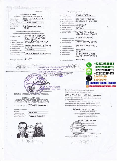 Gambar Contoh Surat Nikah Personal Carapedia Berikut Indonesia Negara