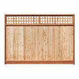 Images of Lattice Top Wood Fence Panel
