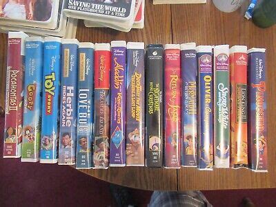 Walt Disney Lot Of VHS Clamshells Masterpiece Collection Pixar EBay