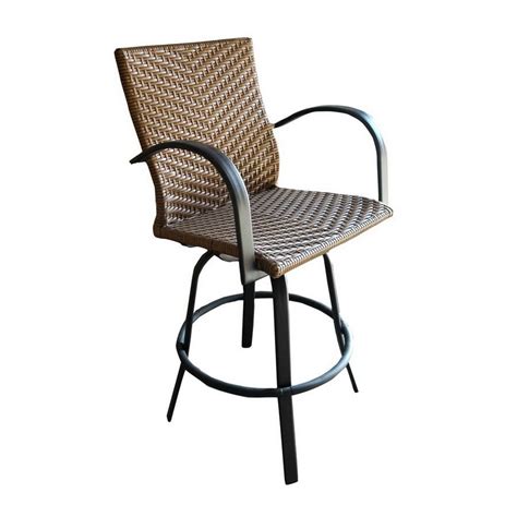 Outdoor Greatroom Company Set Of 2 Naples Swivel Mesh Seat Aluminum