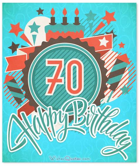 70th birthday greeting card messages