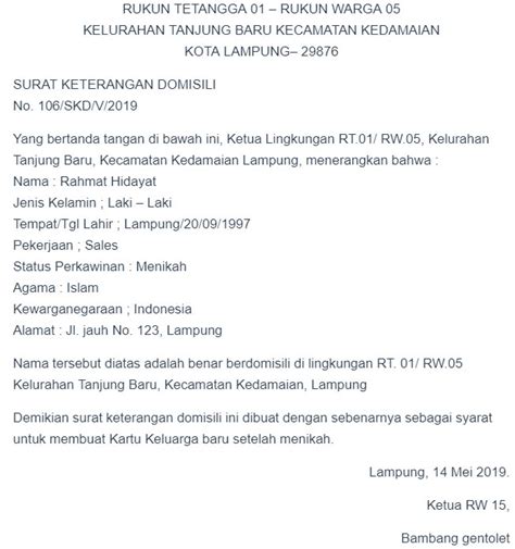 Demikian contoh surat pengantar untuk berbagai keperluan ini dibuat, semoga bisa menjadi referensi yang. Contoh Surat Domisili Rt - Eva