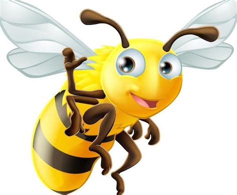 Funny Cartoon Bee Vectors Free Download
