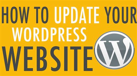 How To Safely Update Your Wordpress Website Youtube