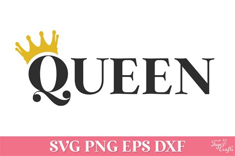 Queen Quote With Crown Svg Graphic By Anastasia Feya · Creative Fabrica