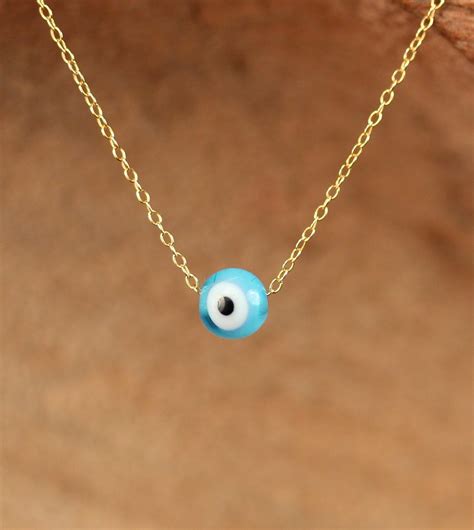 Eye Necklace Gold Evil Eye Necklace Blue Evil Eye Evil Eye Silver