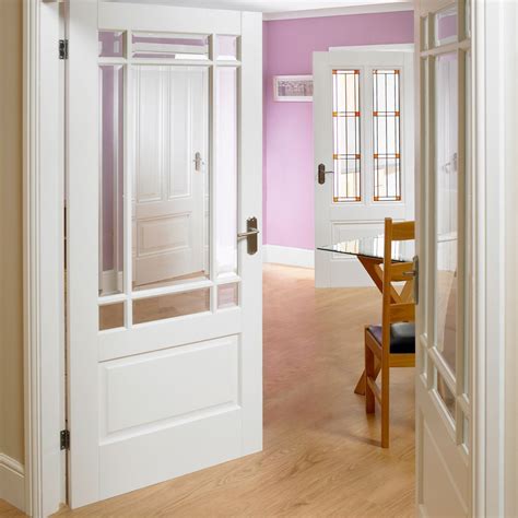 Free delivery and returns on ebay plus items for plus members. Downham Door Pair - Bevelled Clear Glass - White Primed