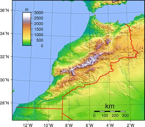 Mapa De Marruecos Mapa Físico Geográfico Político Turístico Y