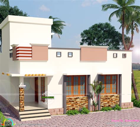 900 Sq Ft 2 Bedroom Modern Home Kerala Home Design And Floor Plans