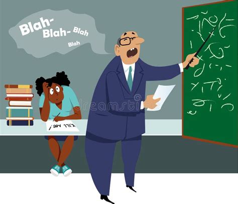 Boring Class Stock Vector Illustration Of Public Study 79997455