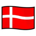 Available in png and vector. Flag for Denmark Emoji