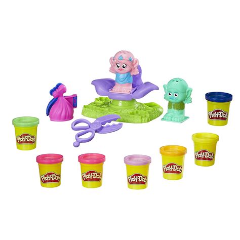 Play Doh Dreamworks Trolls Press N Style Salon Uk Toys And Games