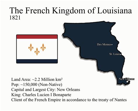 The French Kingdom Of Louisiana 1821 Imaginarymaps