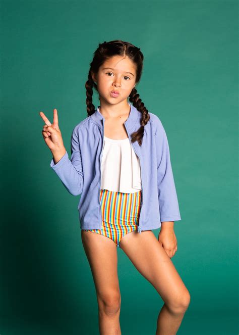 Mini Rashguard Top Unisex Little Girl Swimsuits Girls Swimsuit