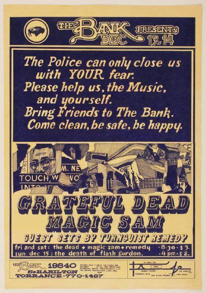 Lot Detail Grateful Dead Original Poster