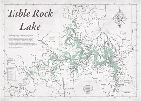 Table Rock Lake Map Printable