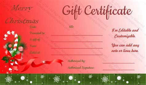 More than 800,000 products make your work easier. √ 20 Blank Christmas Gift Certificate Template ™ in 2020 ...