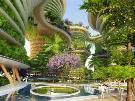 This Futuristic Vertical Village Is Like A Jungle Stretching 36