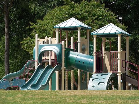 Hd Wallpaper Playground Slide Fun Park Childhood Happy Young