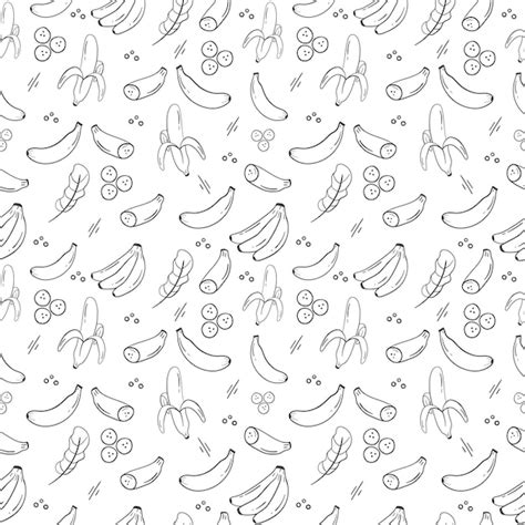 Premium Vector Vector Seamless Bananas Fruit Pattern