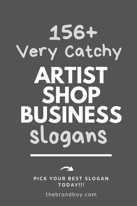 999 Catchy Art Slogans And Taglines For Your Artist Shop Business