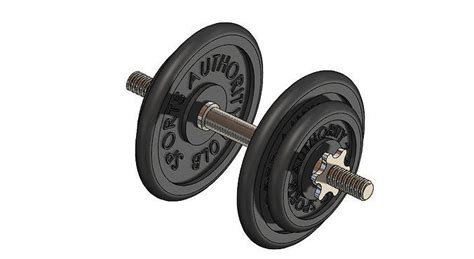 30 Pounds Dumbbells 3d Model Animated Cgtrader