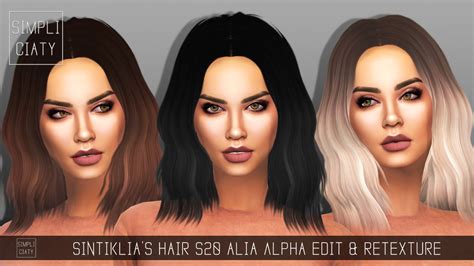 Sims 4 Hairs ~ Simpliciaty Sintiklias 20 Alia Hair