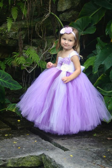 Items Similar To Purple Flower Girl Tutu Dress On Etsy