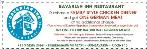 Frankenmuth Fall Coupons