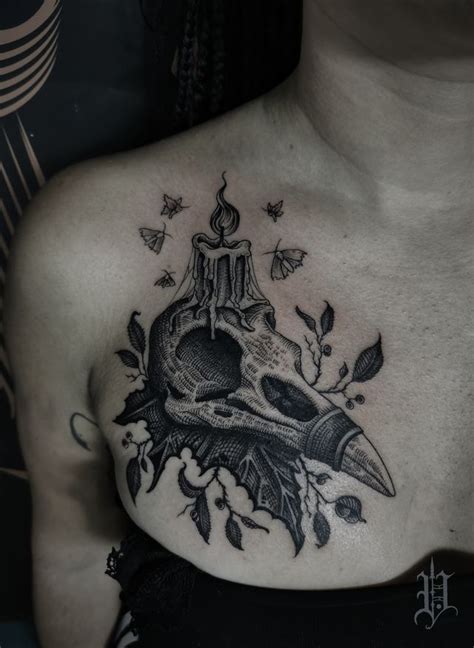 Raven Skull By Toni Veraha Tattoo Matching Tattoos Aesthetic