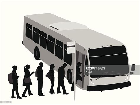City Bus Vector Silhouette High Res Vector Graphic Getty Images
