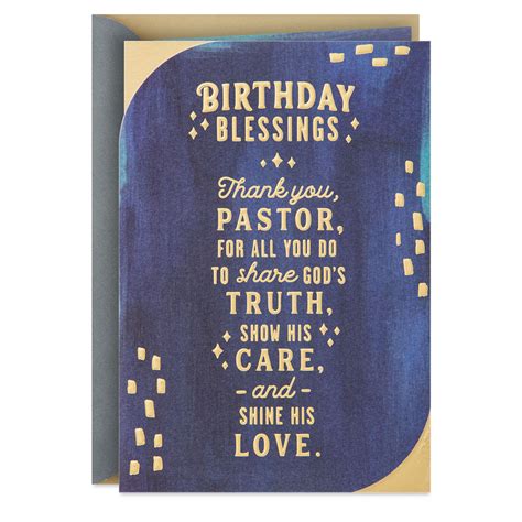 Thank You for All You Do Religious Birthday Card for Pastor - Greeting