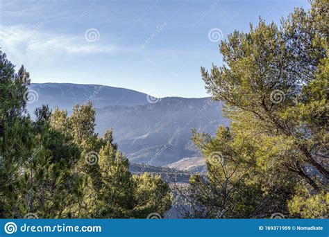 Secret Provence Mountain Landscape And Evergreen Mediterranean Forest